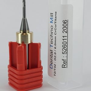 T2 -T32 FRAISE Ø 2.0 à 2 lèvres / queue 6.0 mm