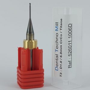 T3 -T33 FRAISE Ø 1.0 à 2 lèvres long life (550/750i)/ queue 6.0 mm